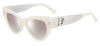 DSQUARED2 0062/S Sunglasses - Ivory / Brown Gradient Silver Mirror