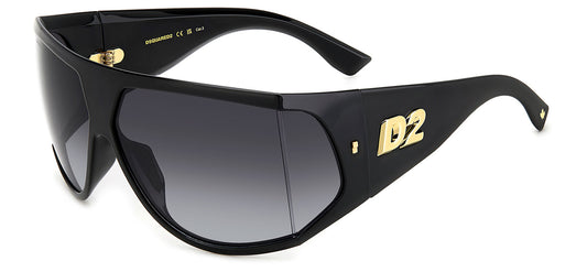 DSQUARED2 0124/S Sunglasses - Black / Dark Grey Gradient