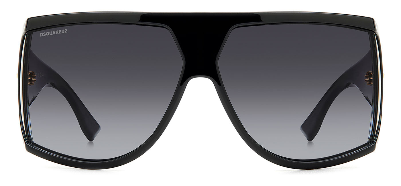 DSQUARED2 0124/S Sunglasses - Black / Dark Grey Gradient