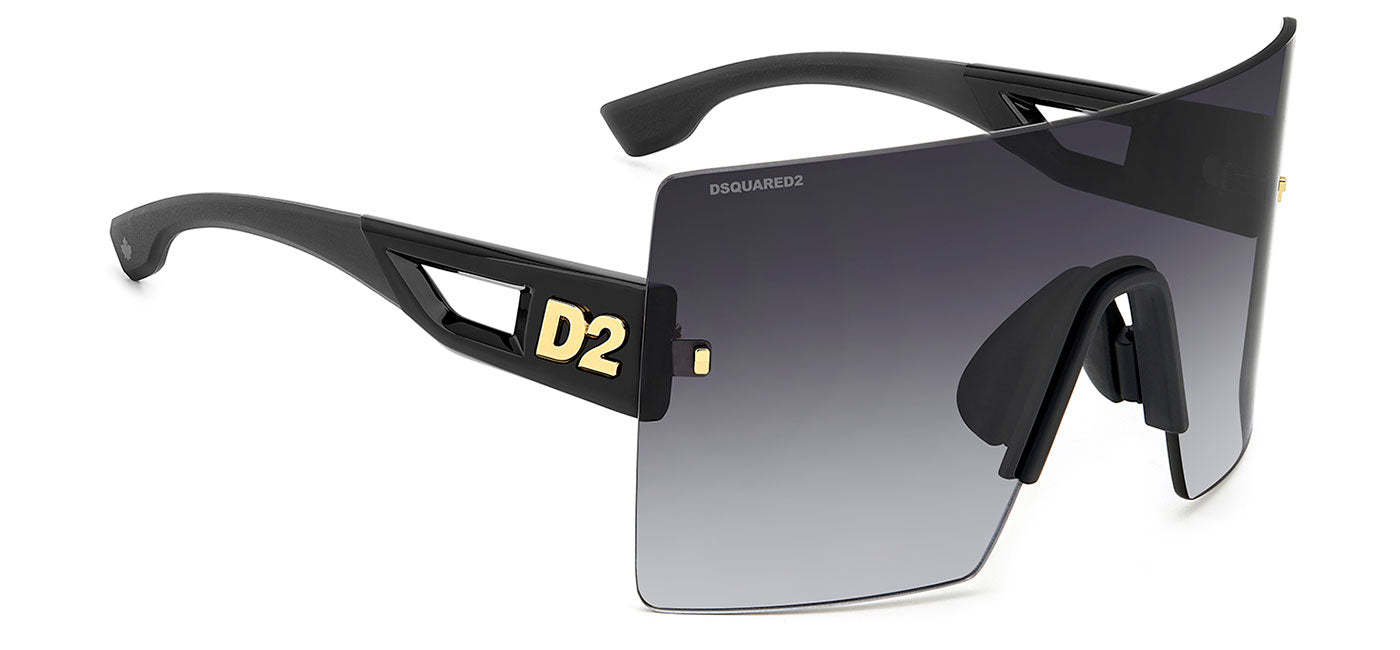 DSQUARED2 0126/S Sunglasses - Black / Dark Grey Gradient