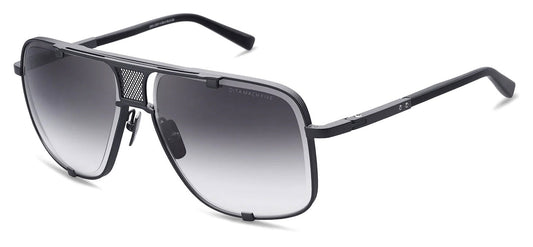 DITA Mach-Five Sunglasses - Black Palladium and Black Iron / Green Gradient