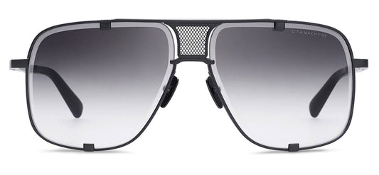 DITA Mach-Five Sunglasses - Black Palladium and Black Iron / Green Gradient