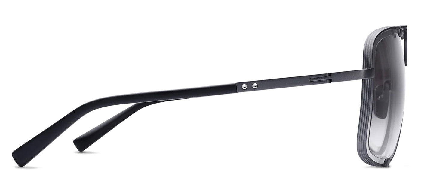 DITA Mach-Five Sunglasses - Black Palladium and Black Iron / Green Gradient