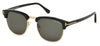 Tom Ford FT0248 Henry Sunglasses - Black & Gold / Green