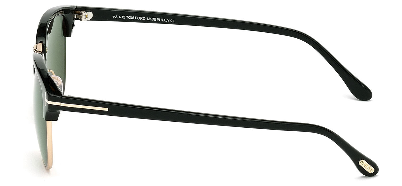 Tom Ford FT0248 Henry Sunglasses - Black & Gold / Green