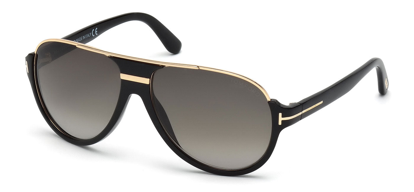 Tom Ford FT0334 Dimitry Sunglasses - Black / Green Gradient