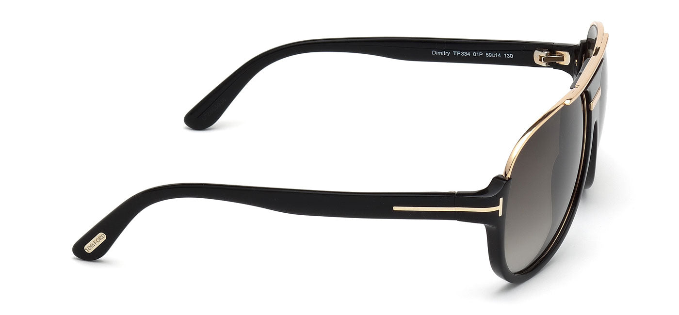 Tom Ford FT0334 Dimitry Sunglasses - Black / Green Gradient