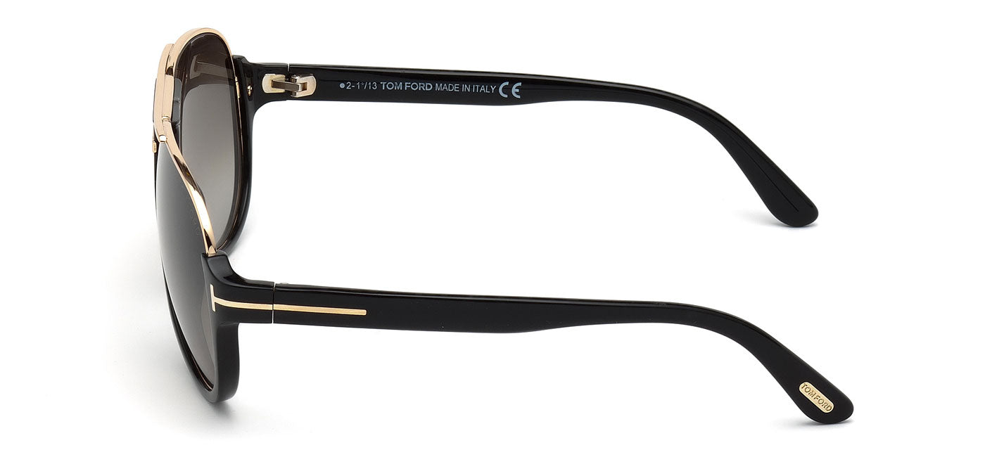 Tom Ford FT0334 Dimitry Sunglasses - Black / Green Gradient