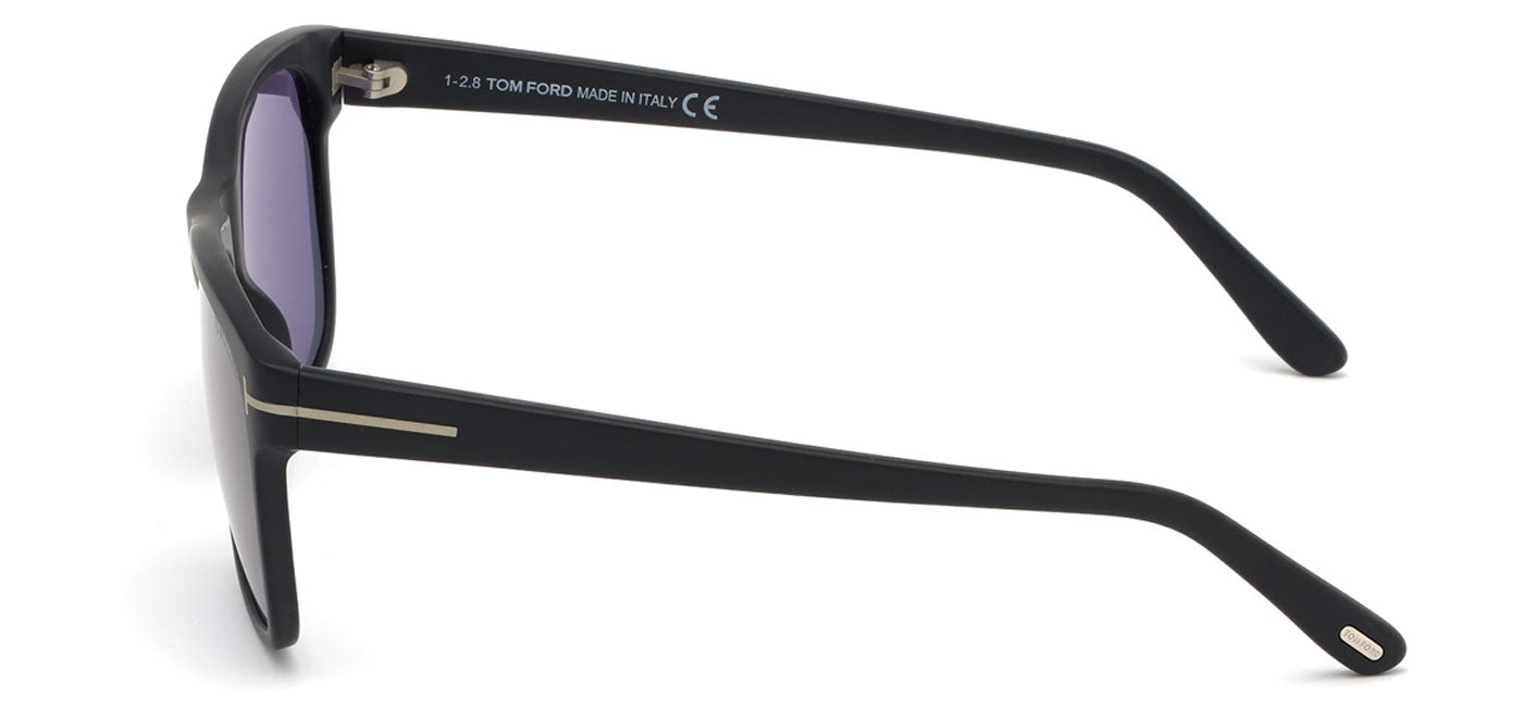 Tom Ford FT0698 Giulio Sunglasses - Matte Black / Blue
