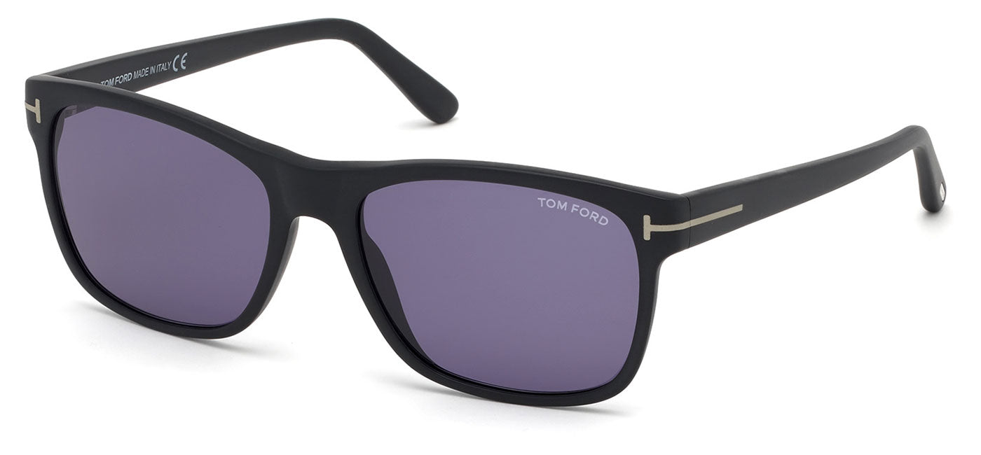 Tom Ford FT0698 Giulio Sunglasses - Matte Black / Blue