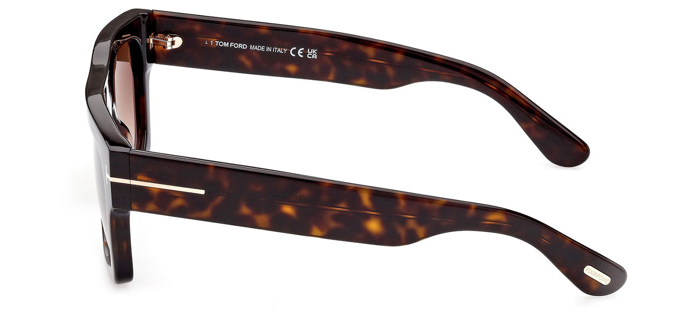 Tom Ford FT0711 Fausto Sunglasses - Dark Havana / Brown Gradient
