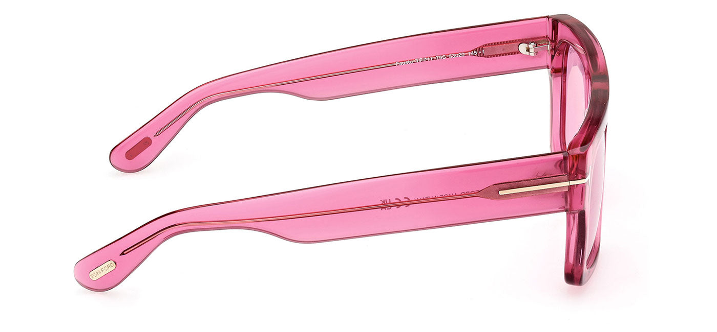 Tom Ford FT0711 Fausto Sunglasses - Shiny Fuxia / Bordeaux