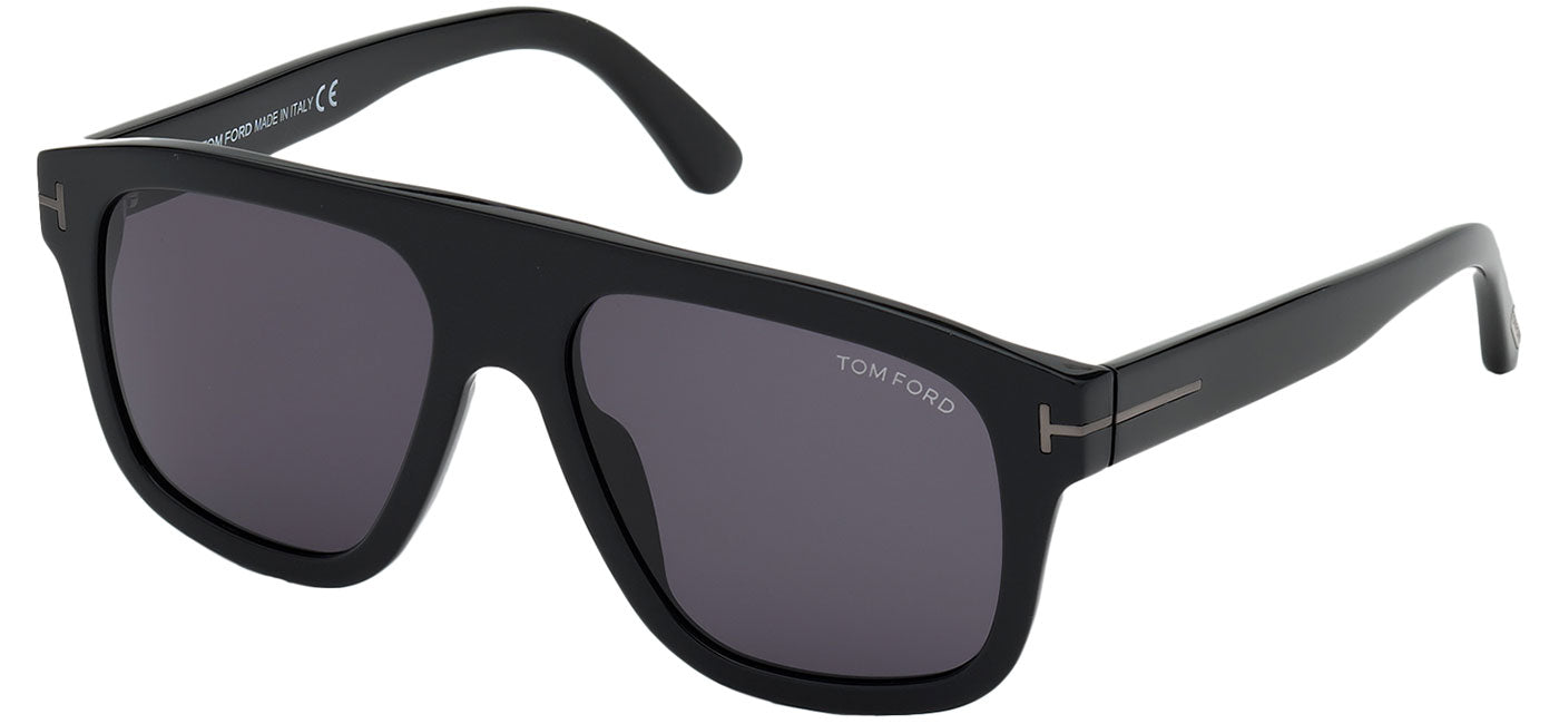 Tom Ford FT0777-N Thor Sunglasses - Shiny Black / Smoke