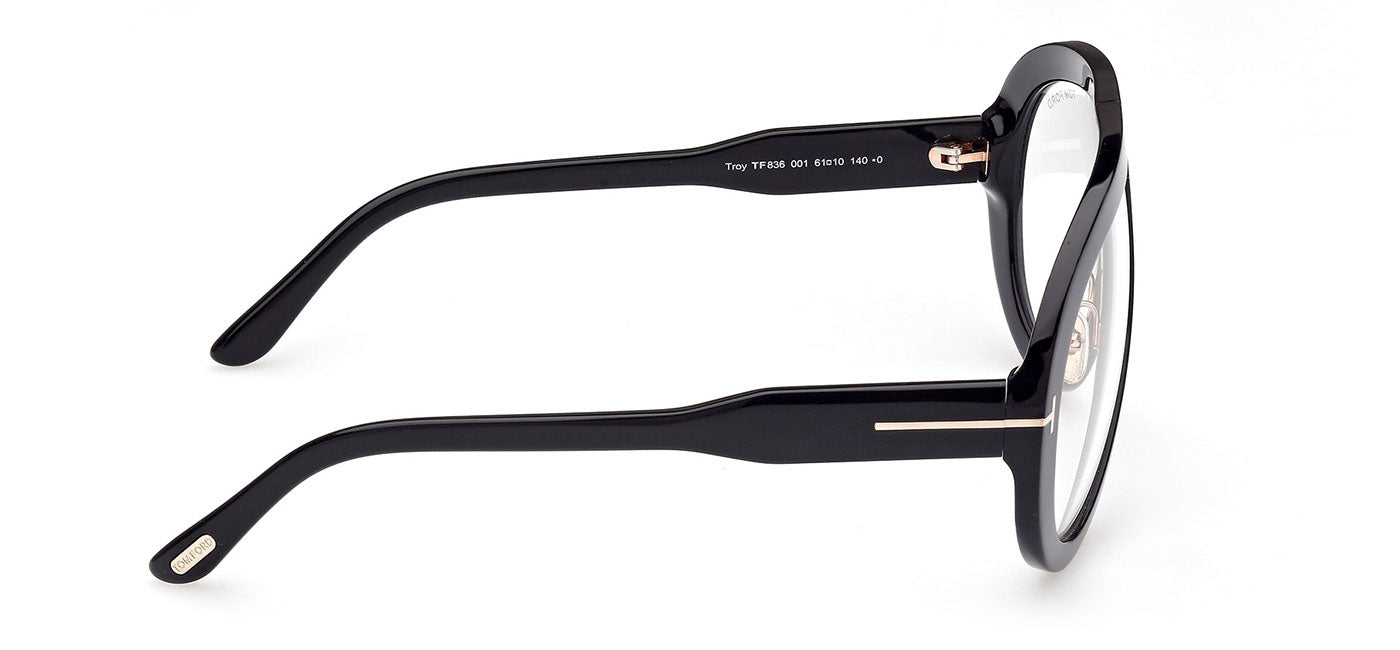 Tom Ford FT0836 Troy Glasses - Shiny Black