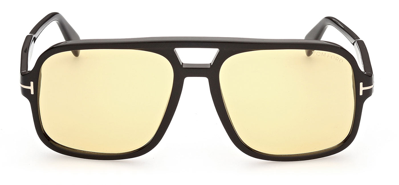Tom Ford FT0884 Falconer Sunglasses - Shiny Black / Brown