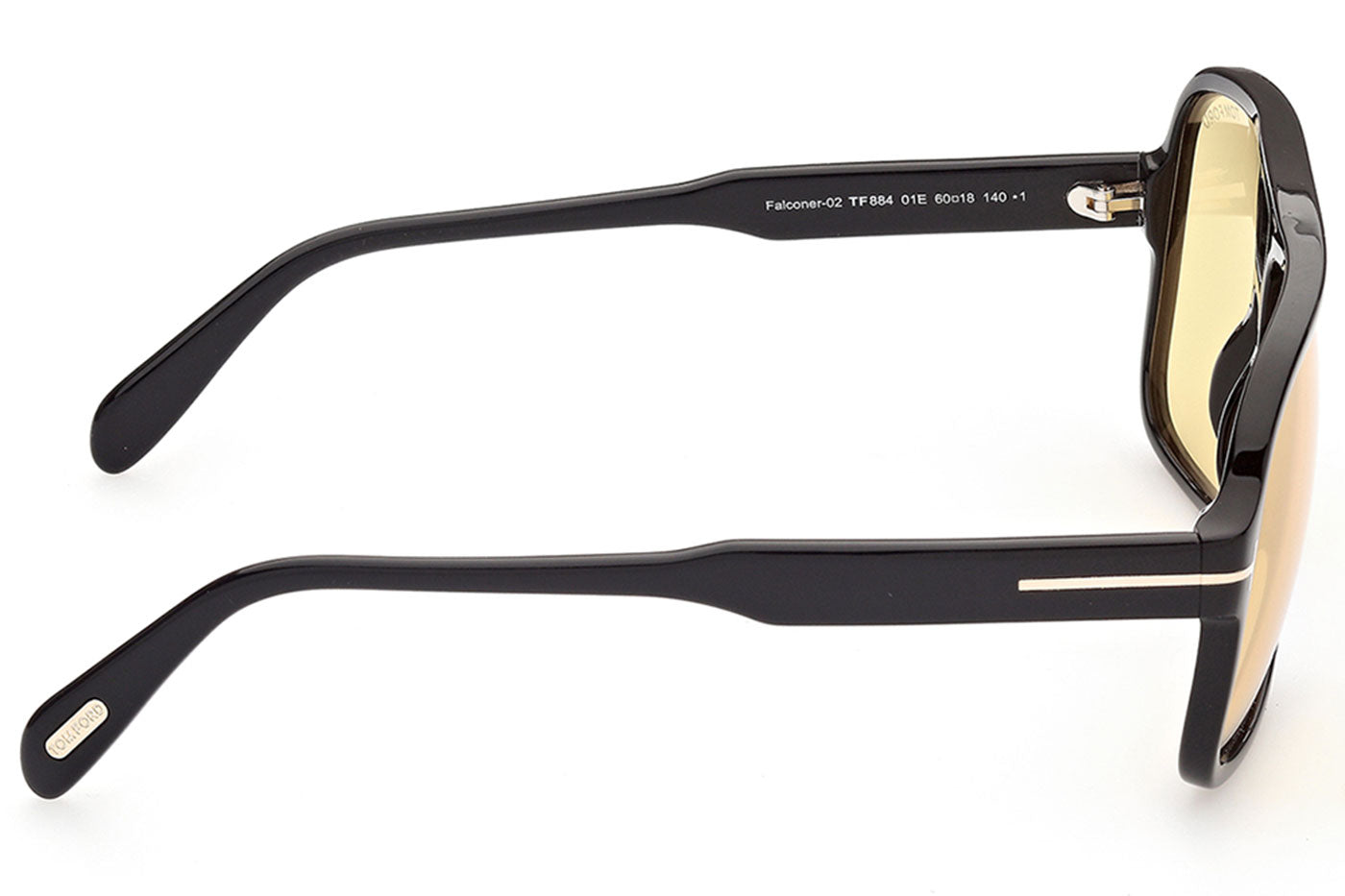 Tom Ford FT0884 Falconer Sunglasses - Shiny Black / Brown