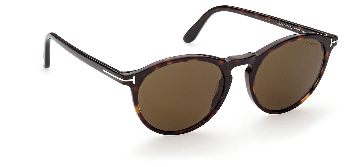 Tom Ford FT0904 Aurele Sunglasses - Dark Havana / Roviex