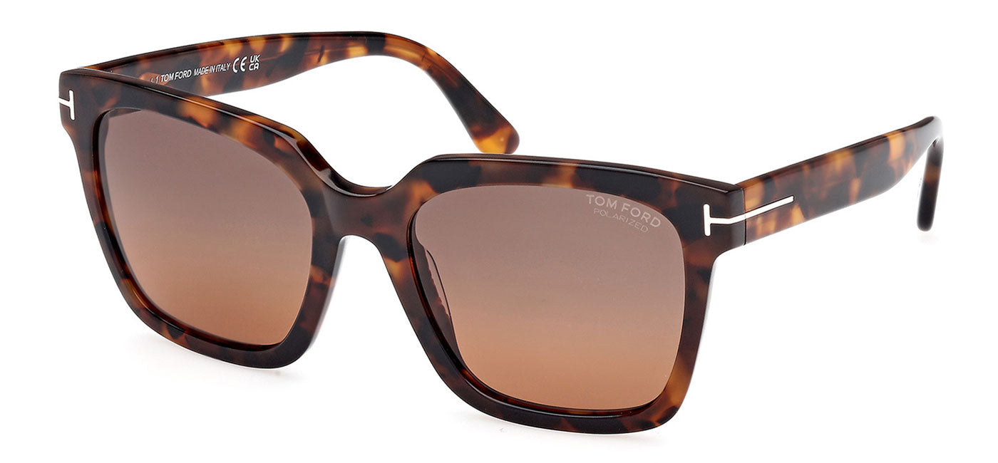 Tom Ford FT0952 Selby Sunglasses - Dark Havana / Brown Polarised