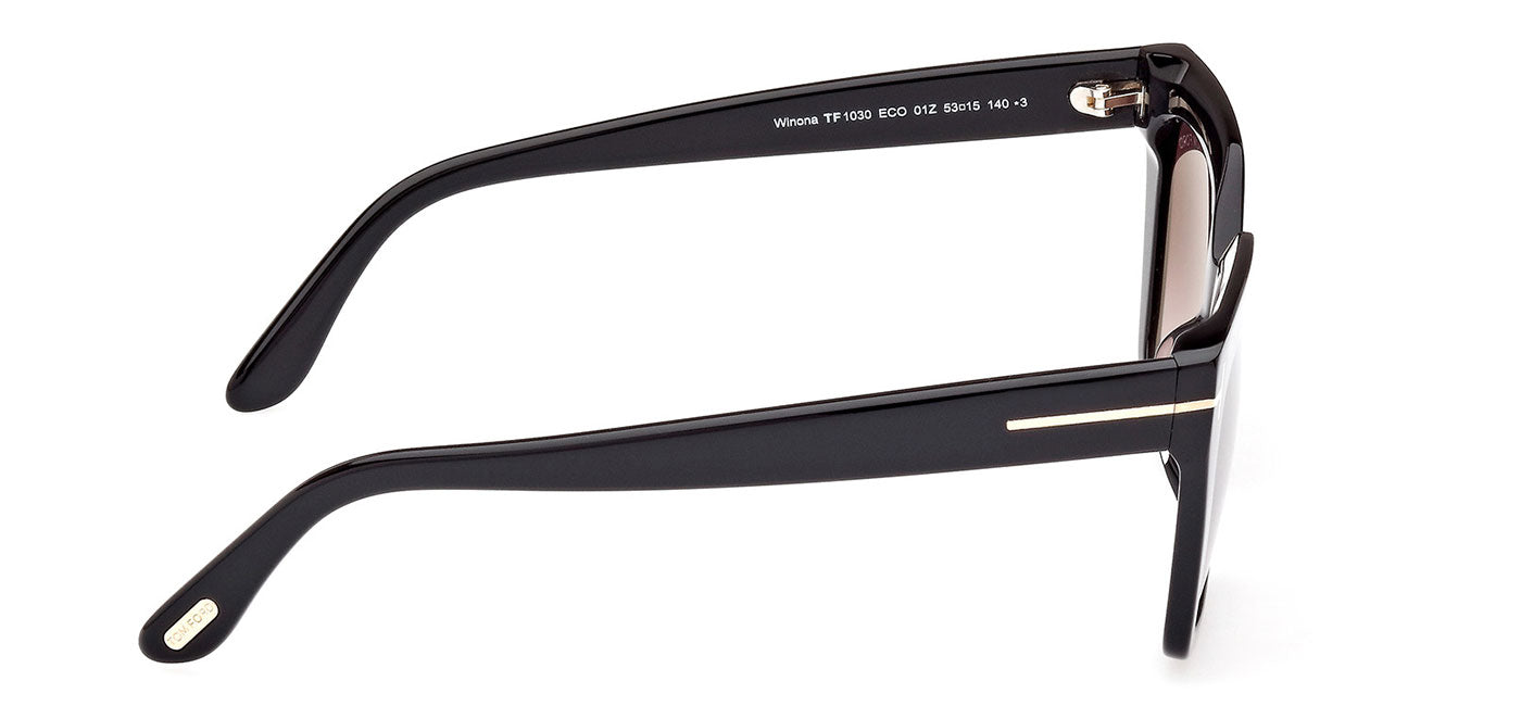 Tom Ford FT1030 Winona Sunglasses - Shiny Black / Violet Gradient