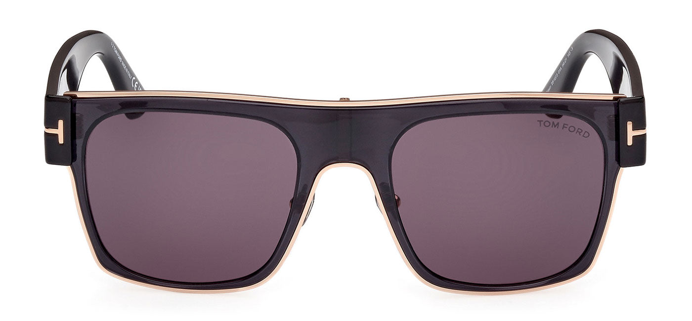 Tom Ford FT1073 Sunglasses - Shiny Black / Smoke