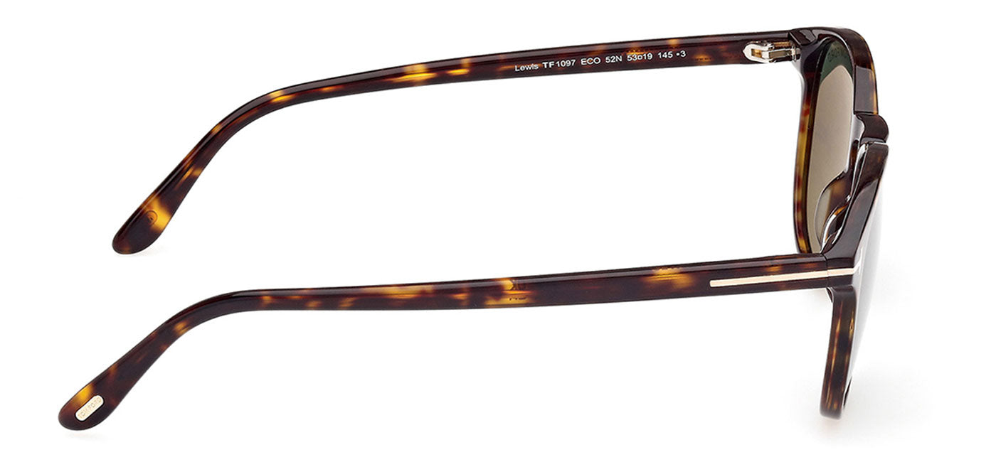 Tom Ford FT1097 Lewis Sunglasses - Dark Havana / Green
