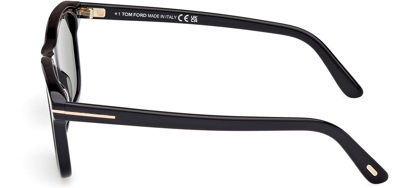 Tom Ford FT1179 Barron Sunglasses - Shiny Black / Green