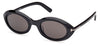 Tom Ford FT1186 Carmen Sunglasses - Shiny Black / Smoke