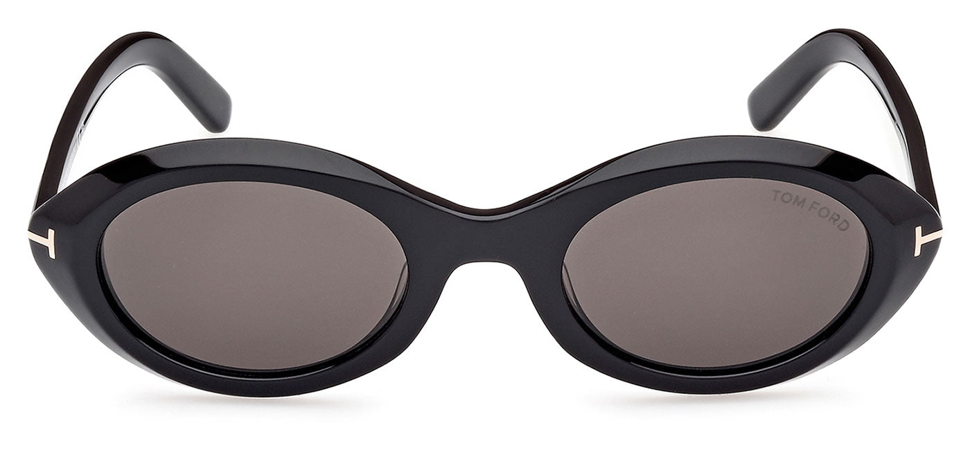 Tom Ford FT1186 Carmen Sunglasses - Shiny Black / Smoke