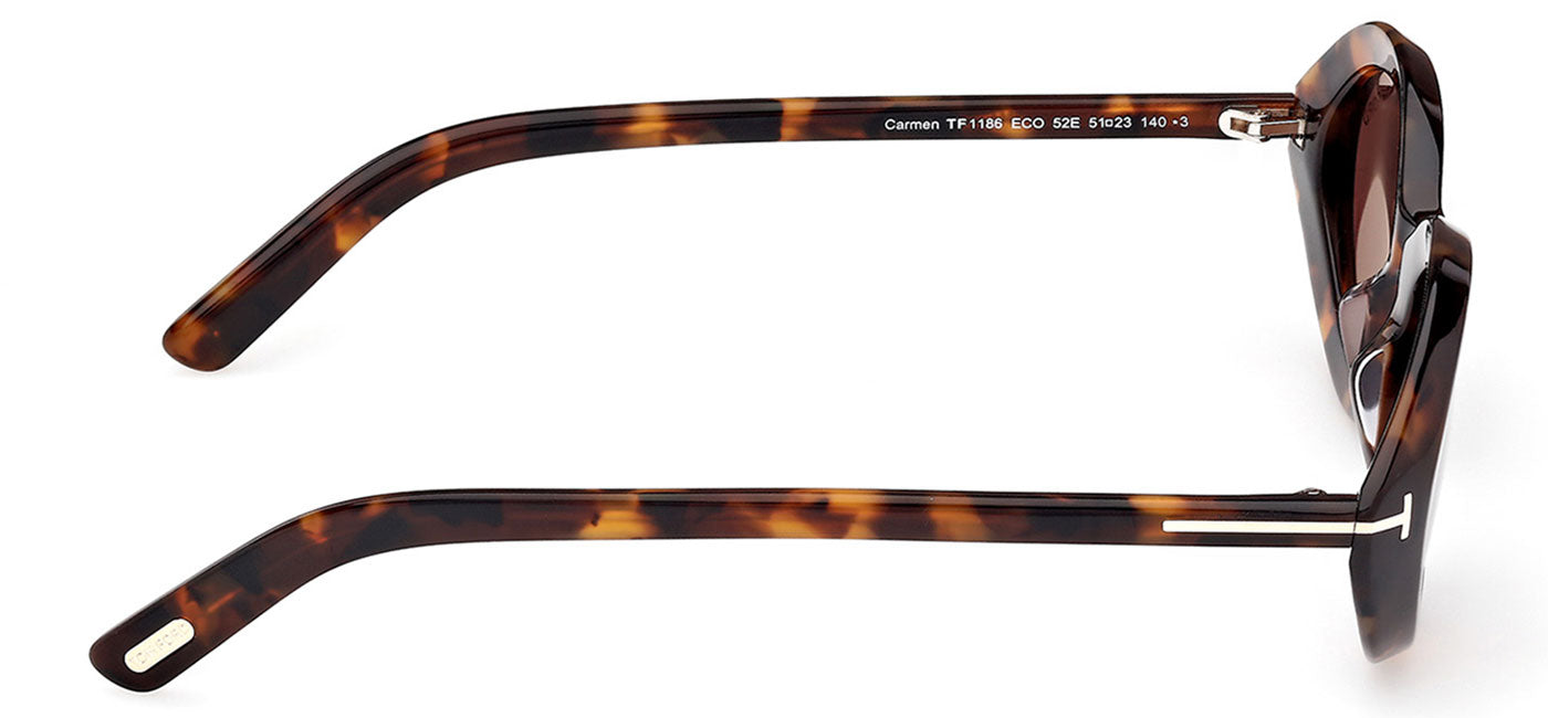 Tom Ford FT1186 Carmen Sunglasses - Dark Havana / Brown