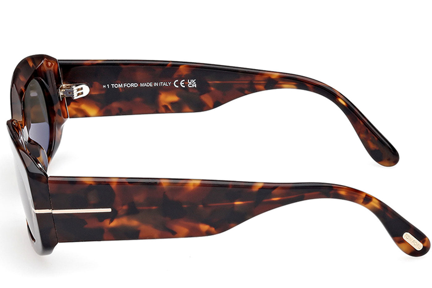 Tom Ford FT1187 Cielle Sunglasses - Dark Havana / Green
