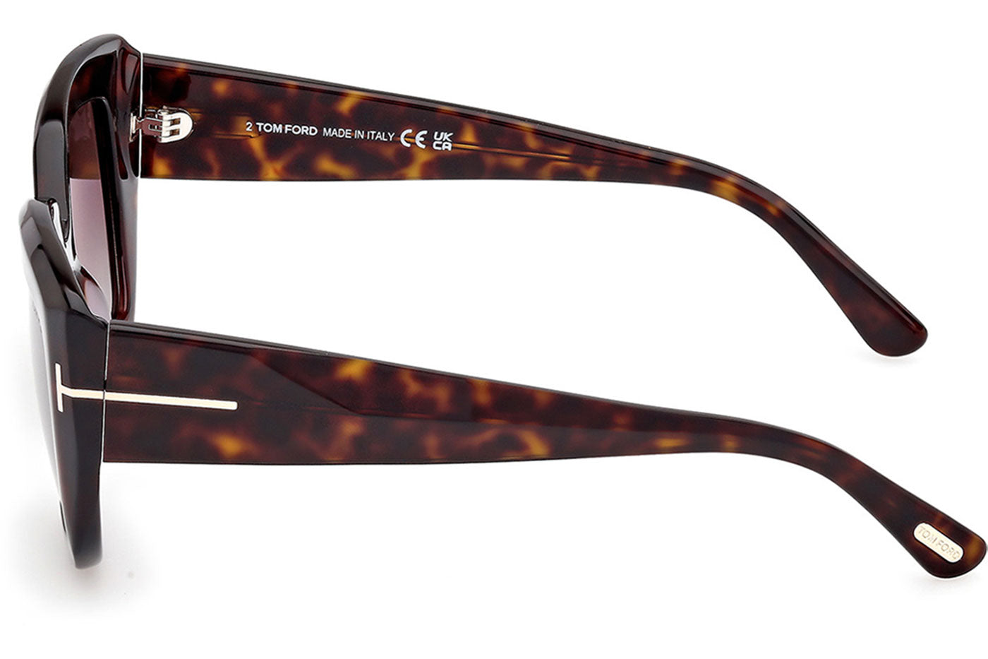 Tom Ford FT1192 Saltzman Sunglasses - Dark Havana / Gradient Smoke