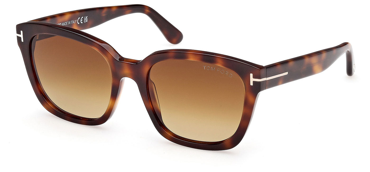 Tom Ford FT1216 Haylay Sunglasses - Blonde Havana / Gradient Brown
