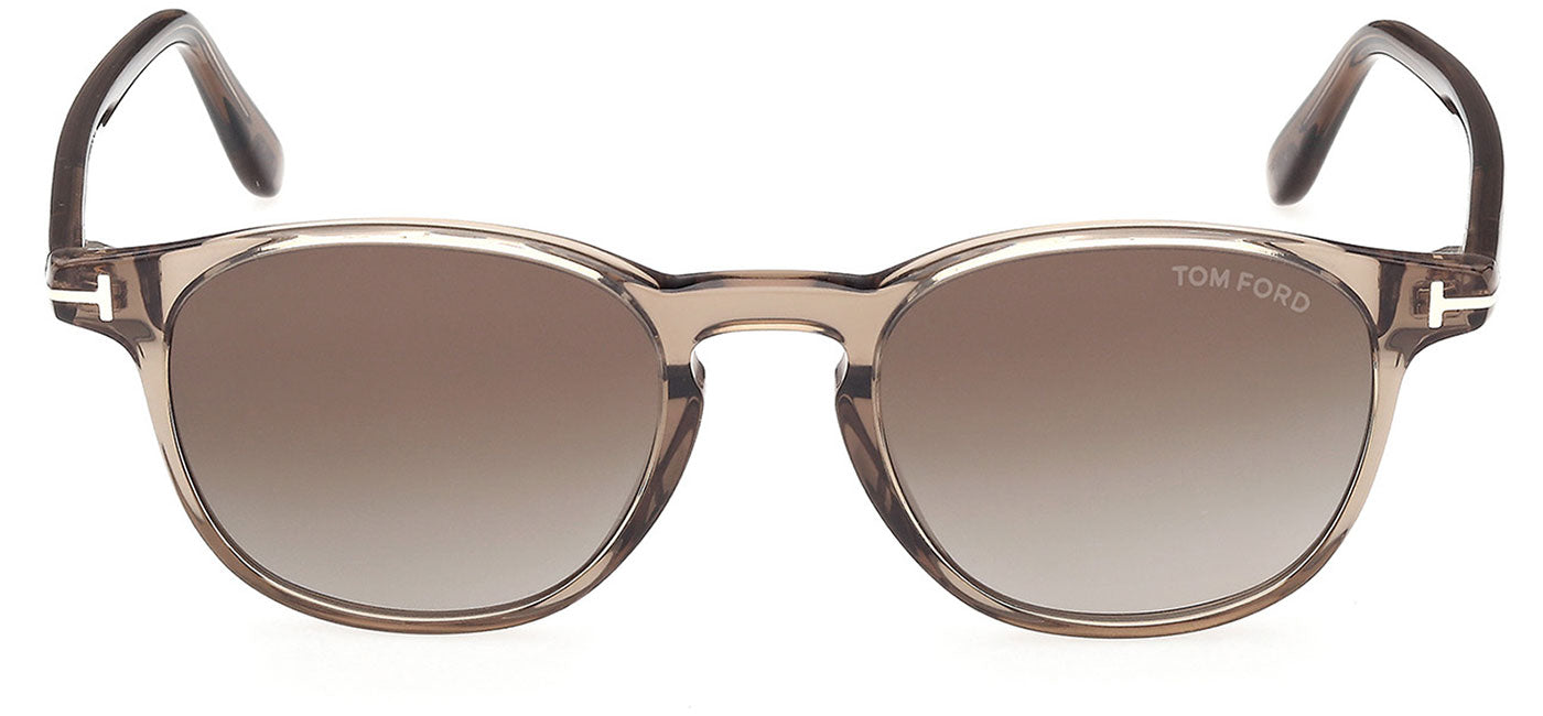 Tom Ford FT1302 Holt-02 Sunglasses - Shiny Brown / Smoke Gradient