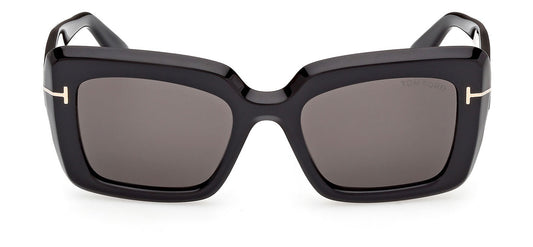 Tom Ford FT1318 Leila-02 Sunglasses - Shiny Black / Smoke