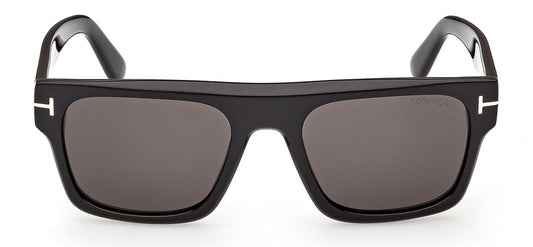 Tom Ford FT1337 Cyrus-02 Sunglasses - Shiny Black / Smoke