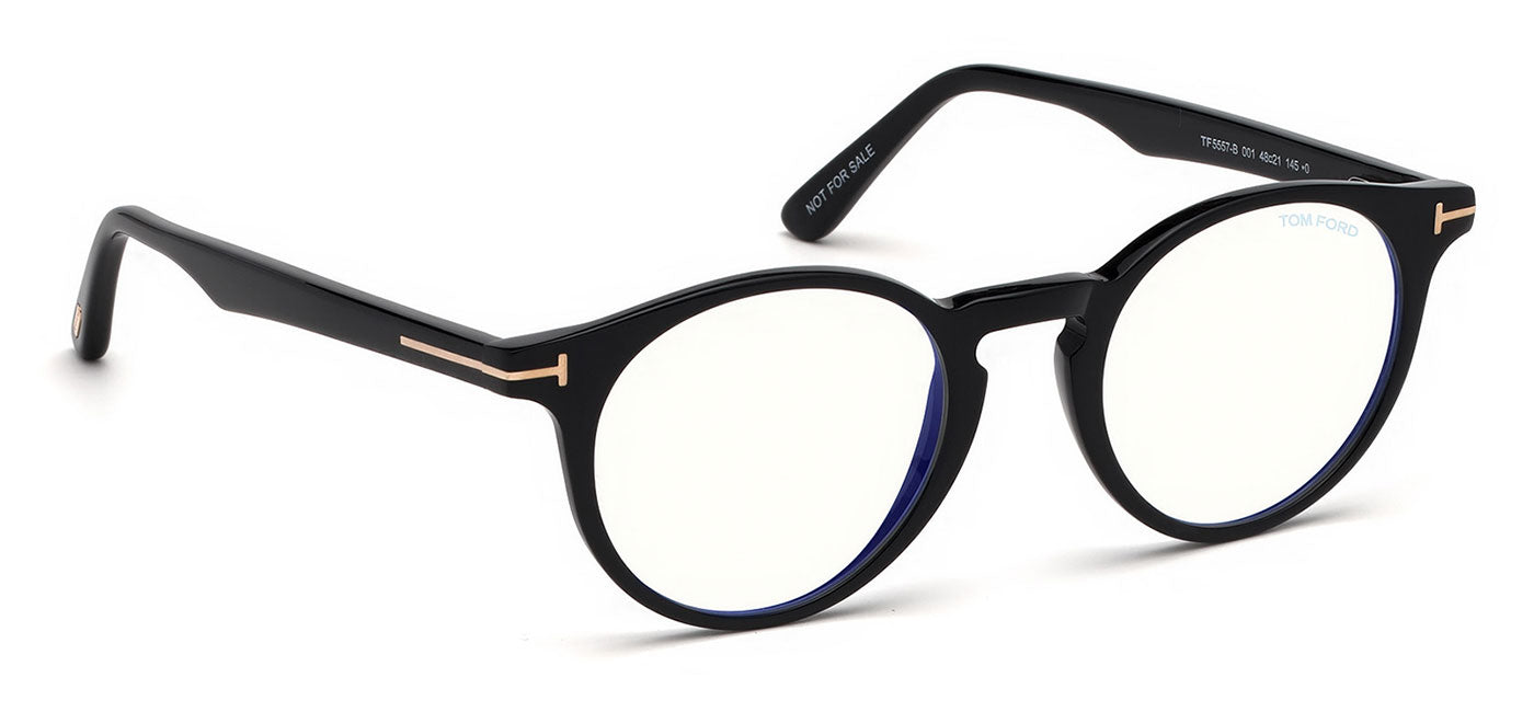 Tom Ford FT5557-B Glasses - Shiny Black