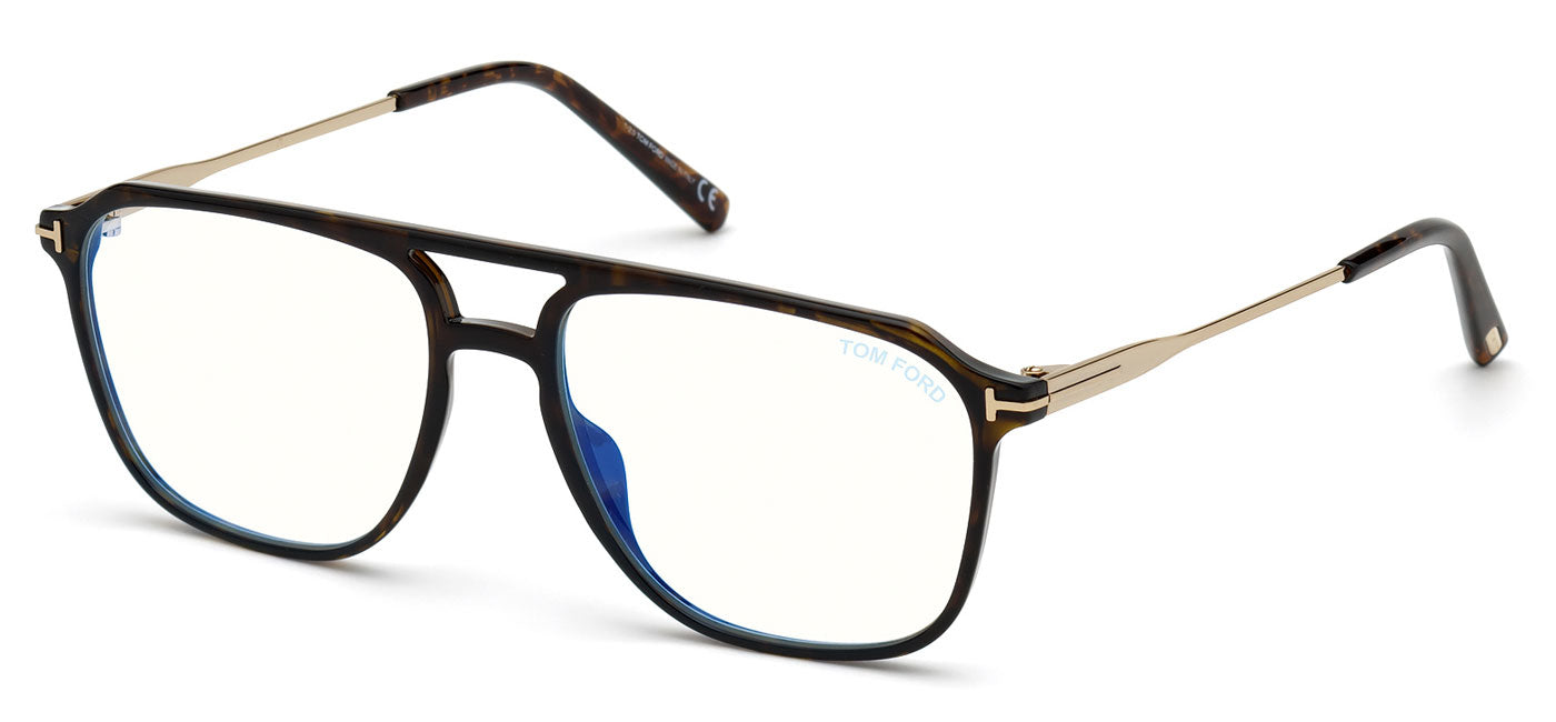 Tom Ford FT5665-B Glasses - Dark Havana & Gold