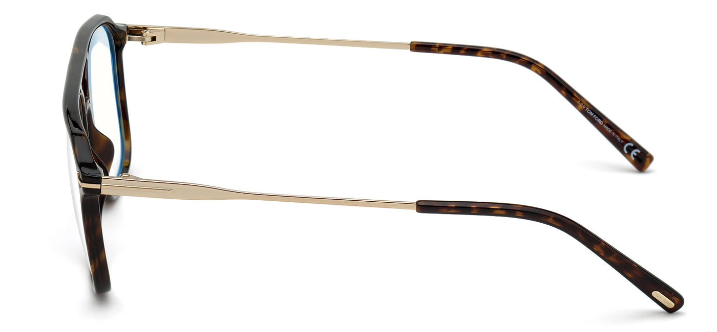 Tom Ford FT5665-B Glasses - Dark Havana & Gold