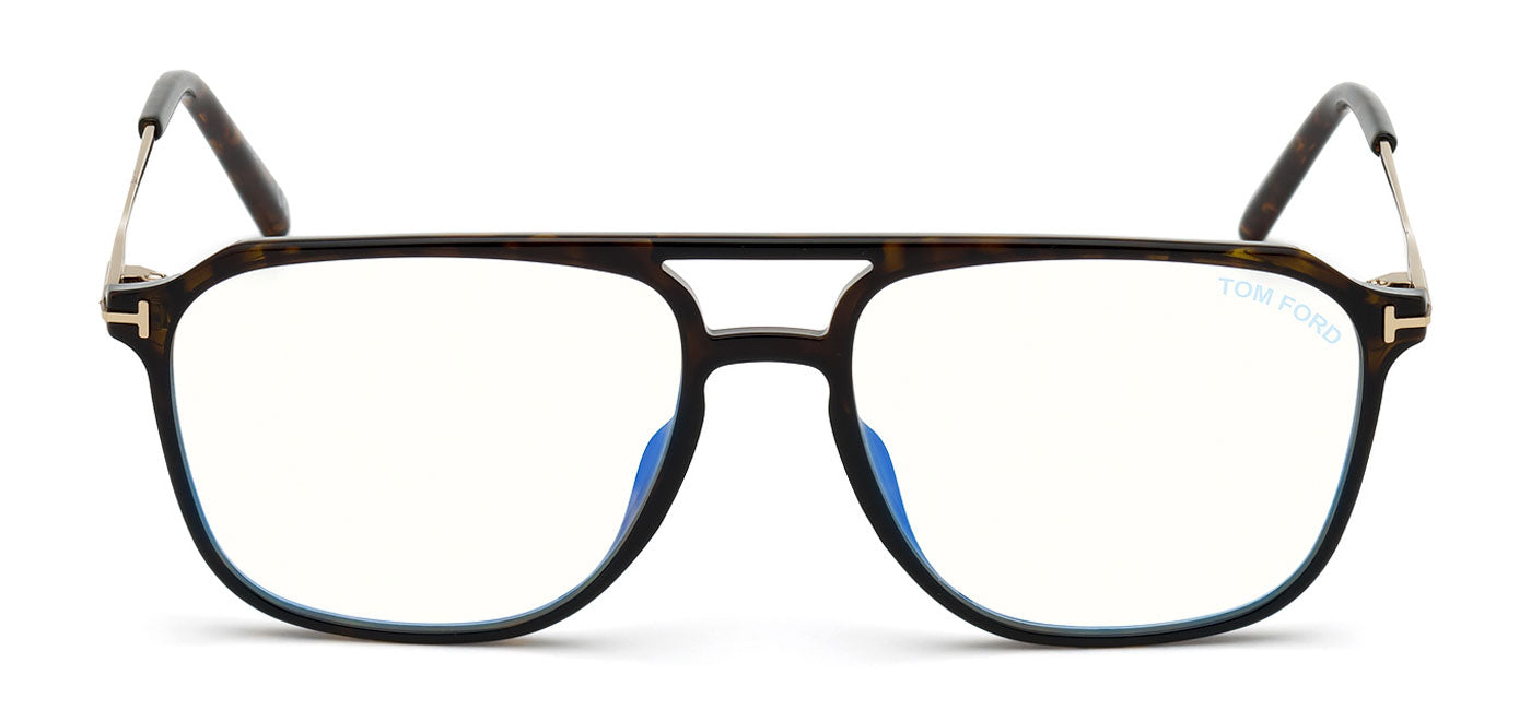 Tom Ford FT5665-B Glasses - Dark Havana & Gold