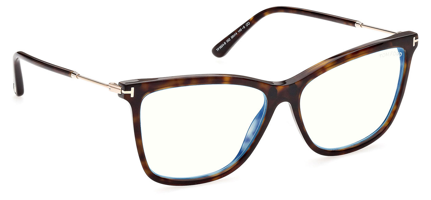 Tom Ford FT5824-B Glasses - Dark Havana & Clip-On