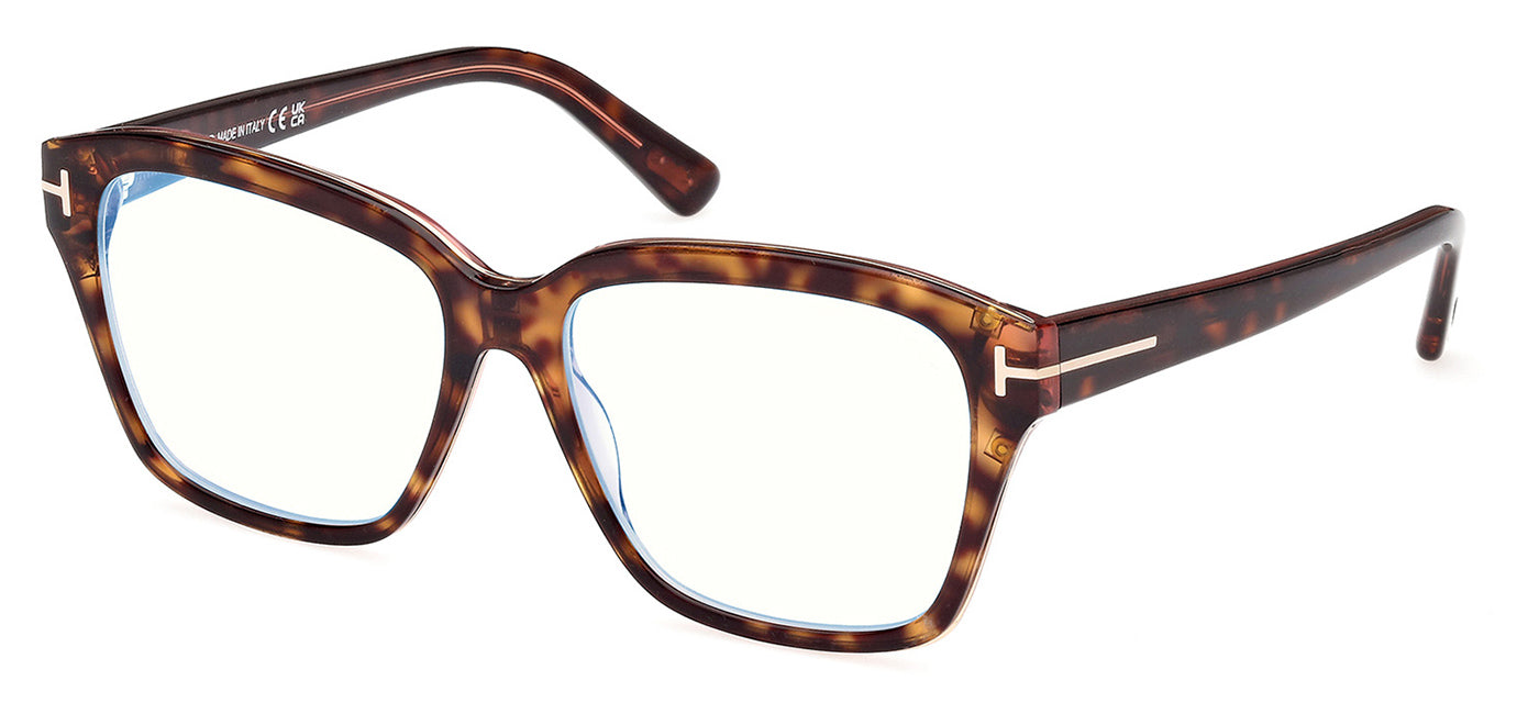 Tom Ford FT5955-B Glasses - Havana Monocolour