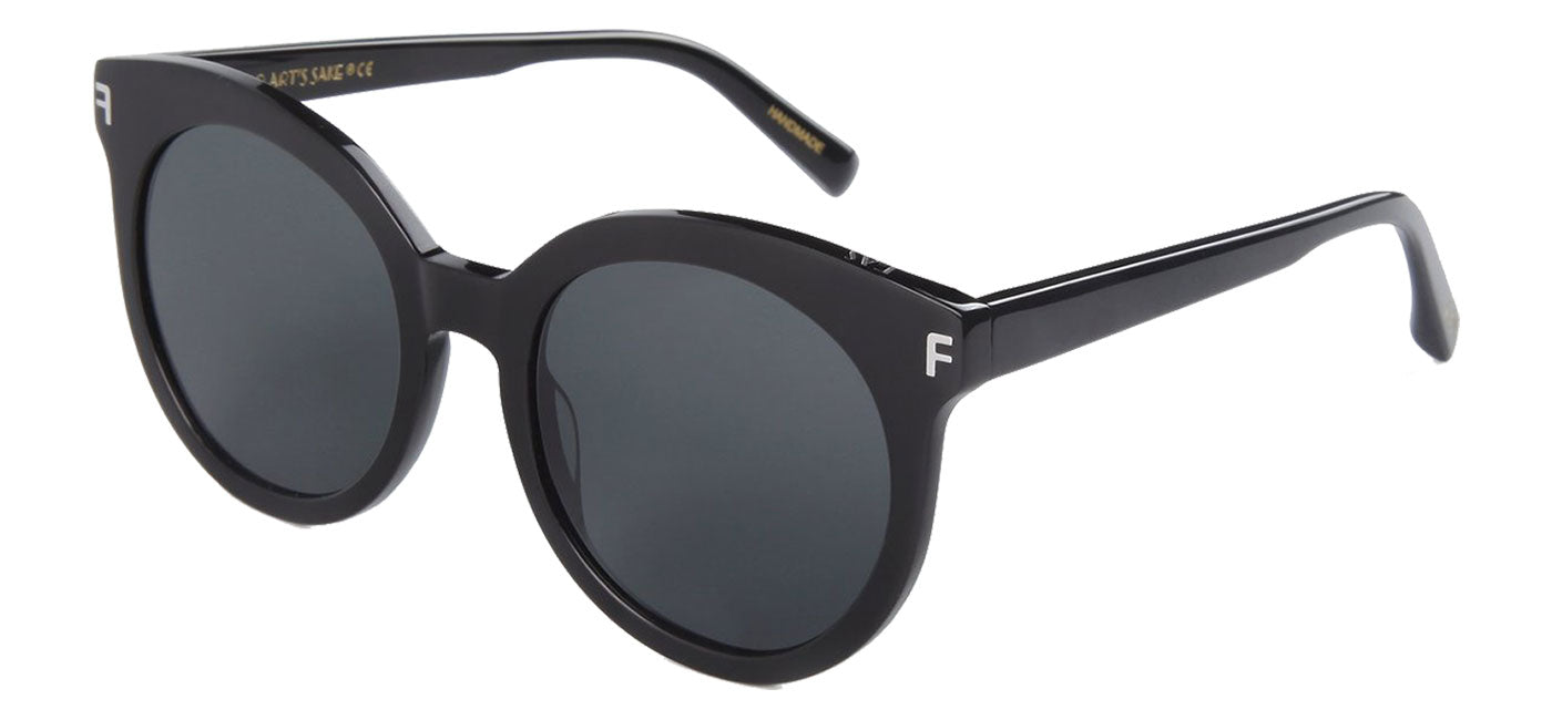 For Art's Sake Front Row Sunglasses - Black / Black