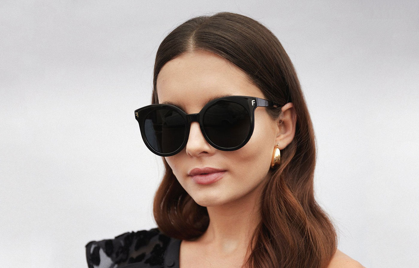 For Art's Sake Front Row Sunglasses - Black / Black