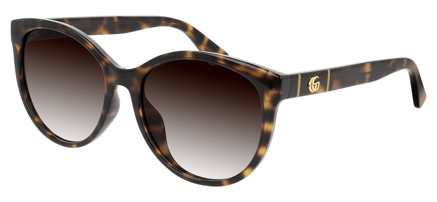 Gucci GG0636SK Sunglasses - Havana / Brown Gradient