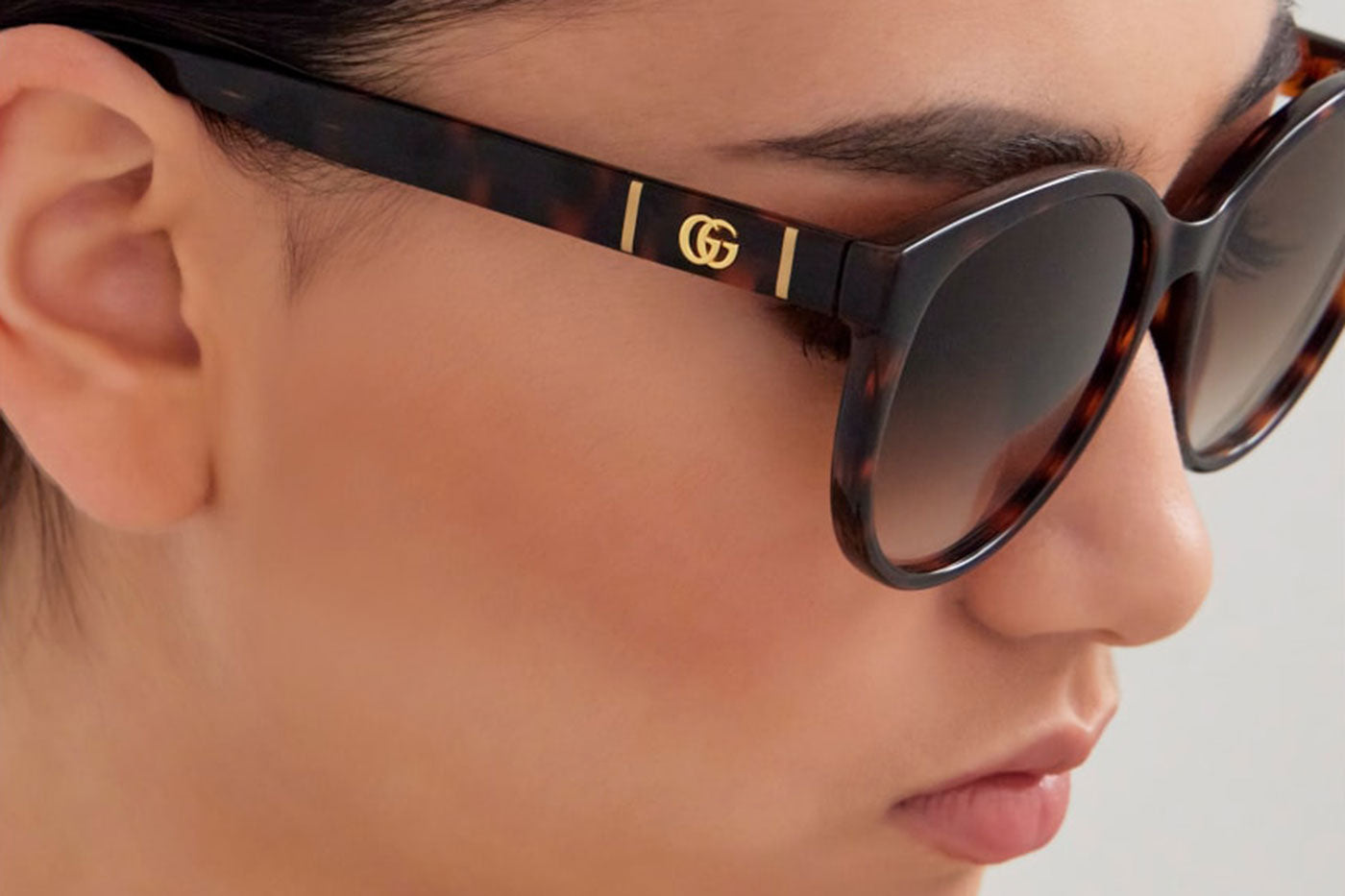 Gucci GG0636SK Sunglasses - Havana / Brown Gradient