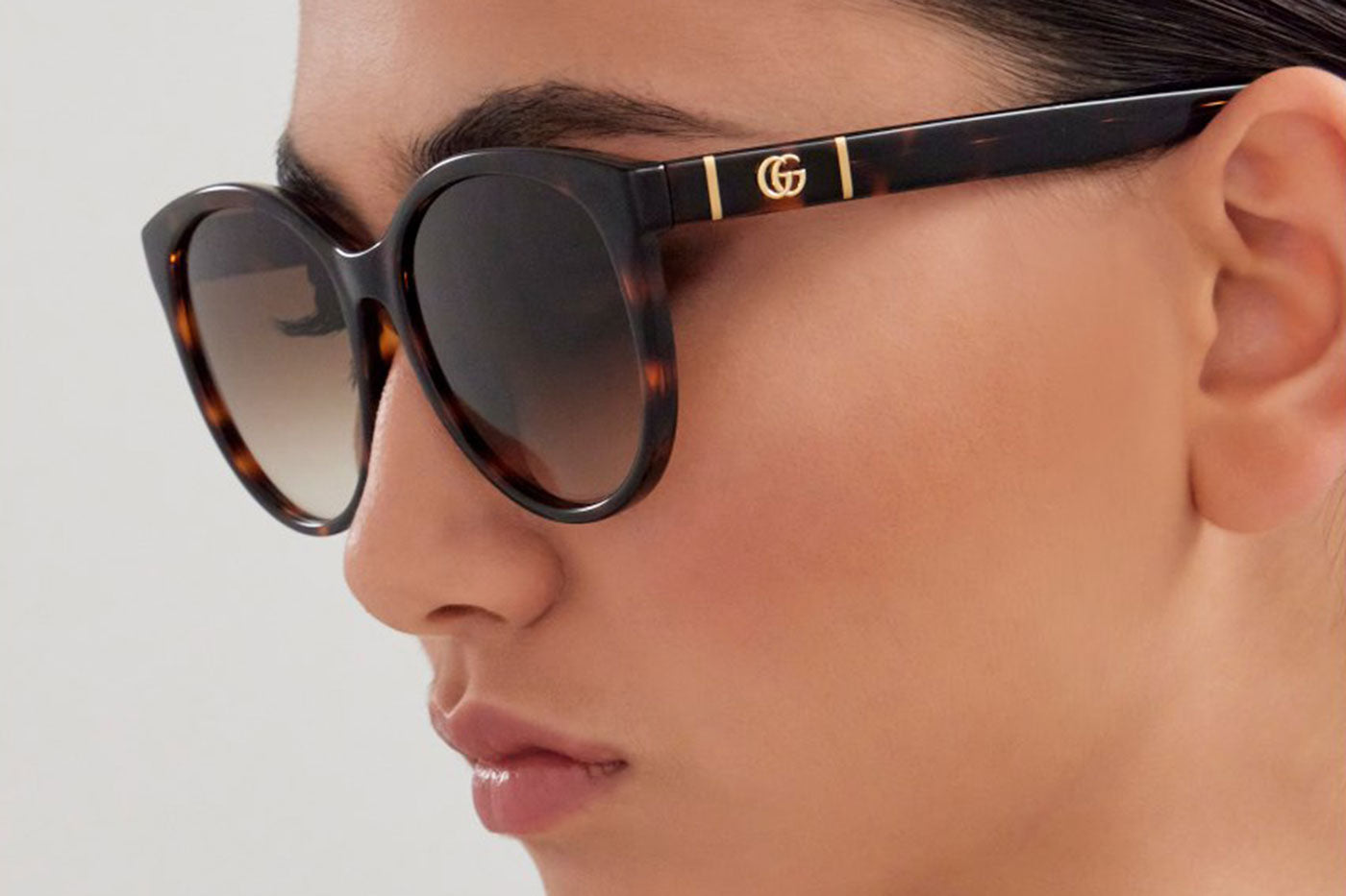 Gucci GG0636SK Sunglasses - Havana / Brown Gradient