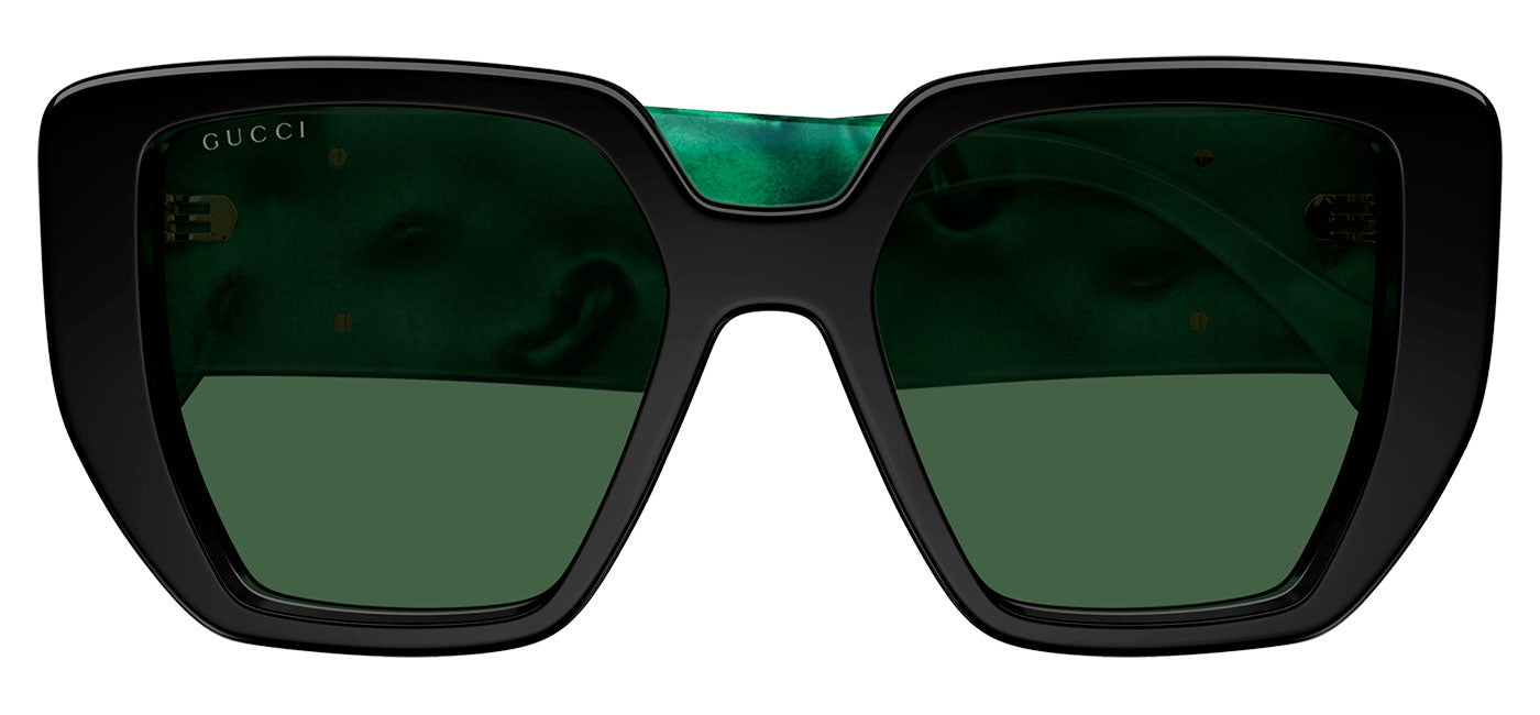 Gucci GG0956S Sunglasses - Black & Green / Green