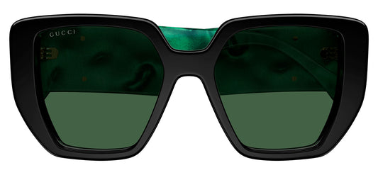 Gucci GG0956S Sunglasses - Black & Green / Green