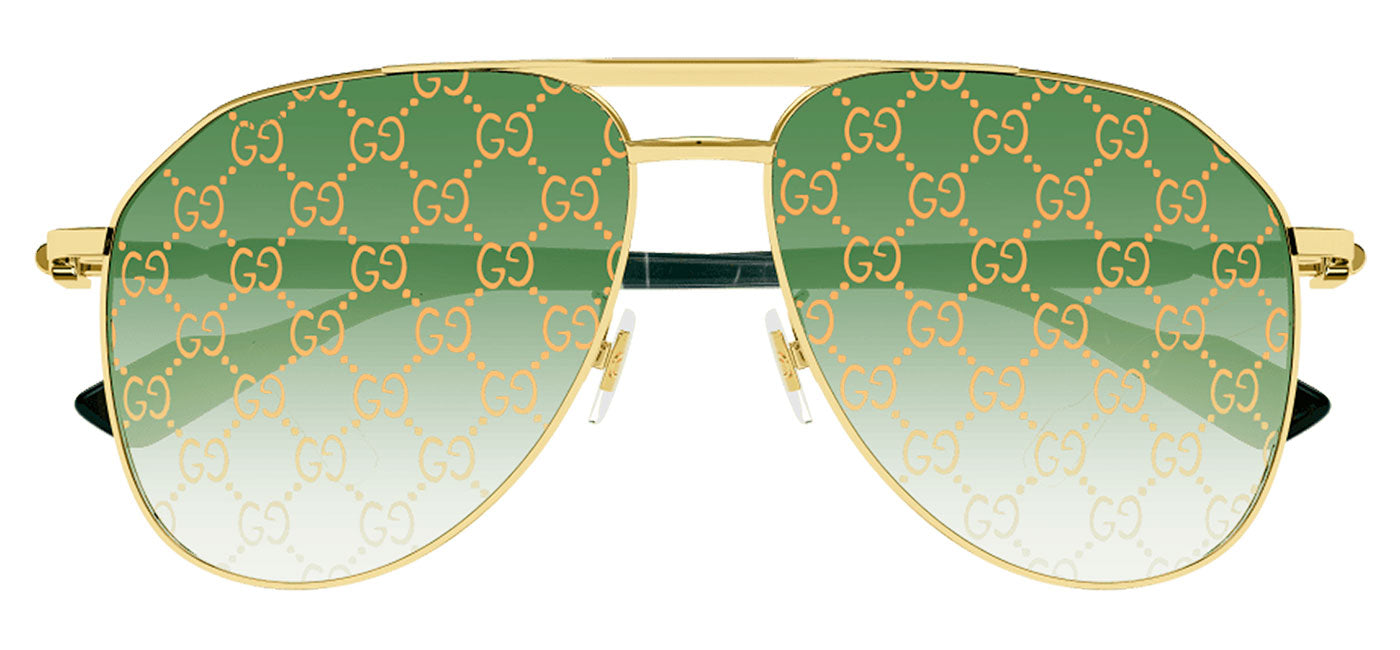 Gucci GG1220S Sunglasses - Gold / Green