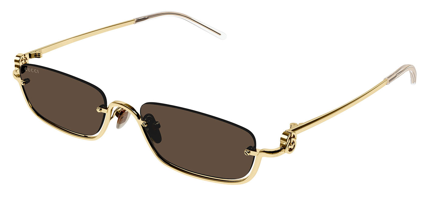 Gucci GG1278S Sunglasses - Gold / Brown